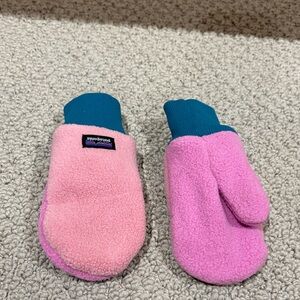 Patagonia Pink and Blue Kids Mittens